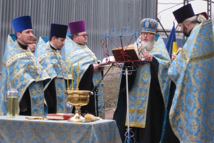 Закладка храма в Дзержинской ИК